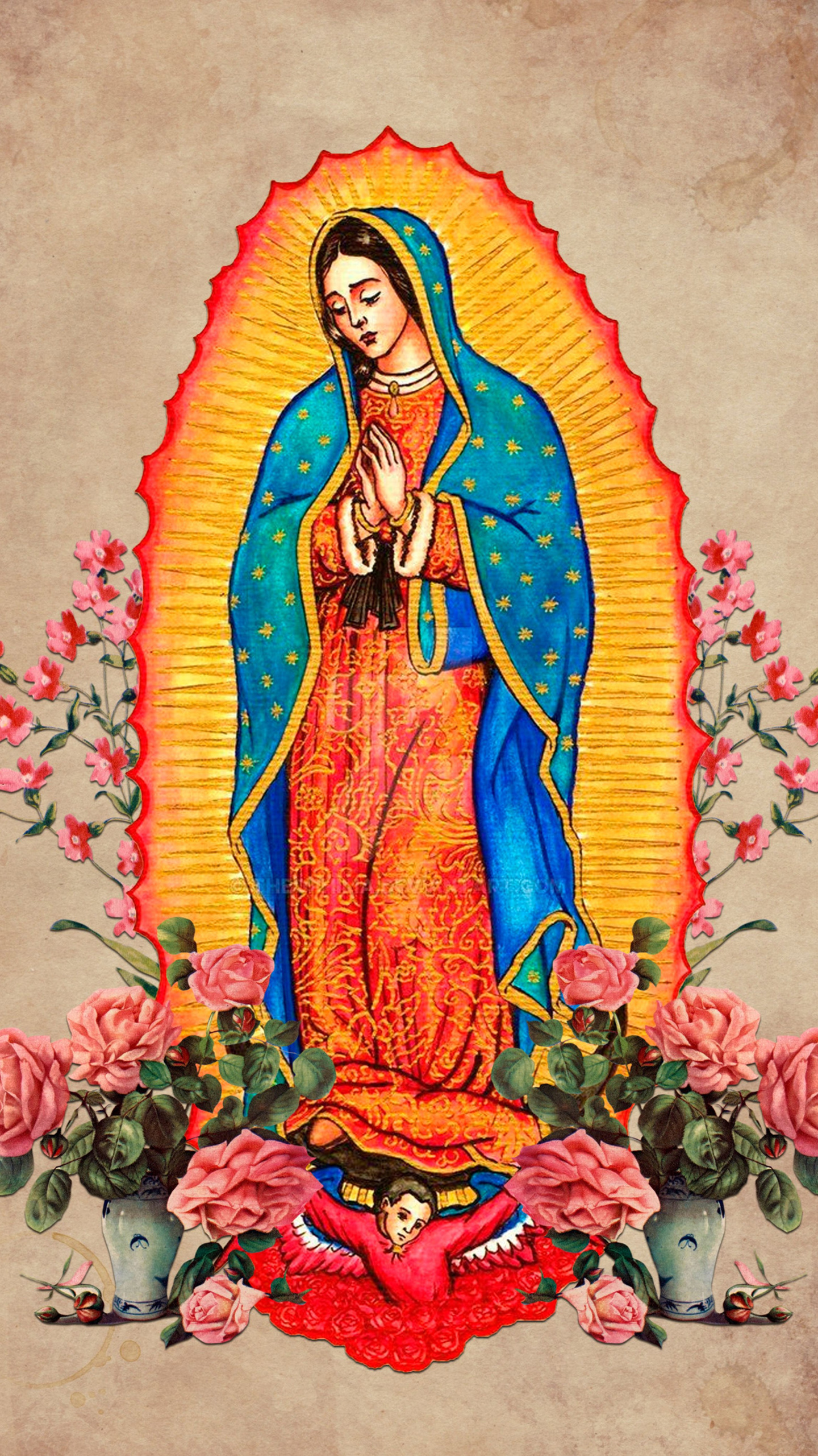 Download Starry Virgen De Guadalupe Wallpaper  Wallpaperscom