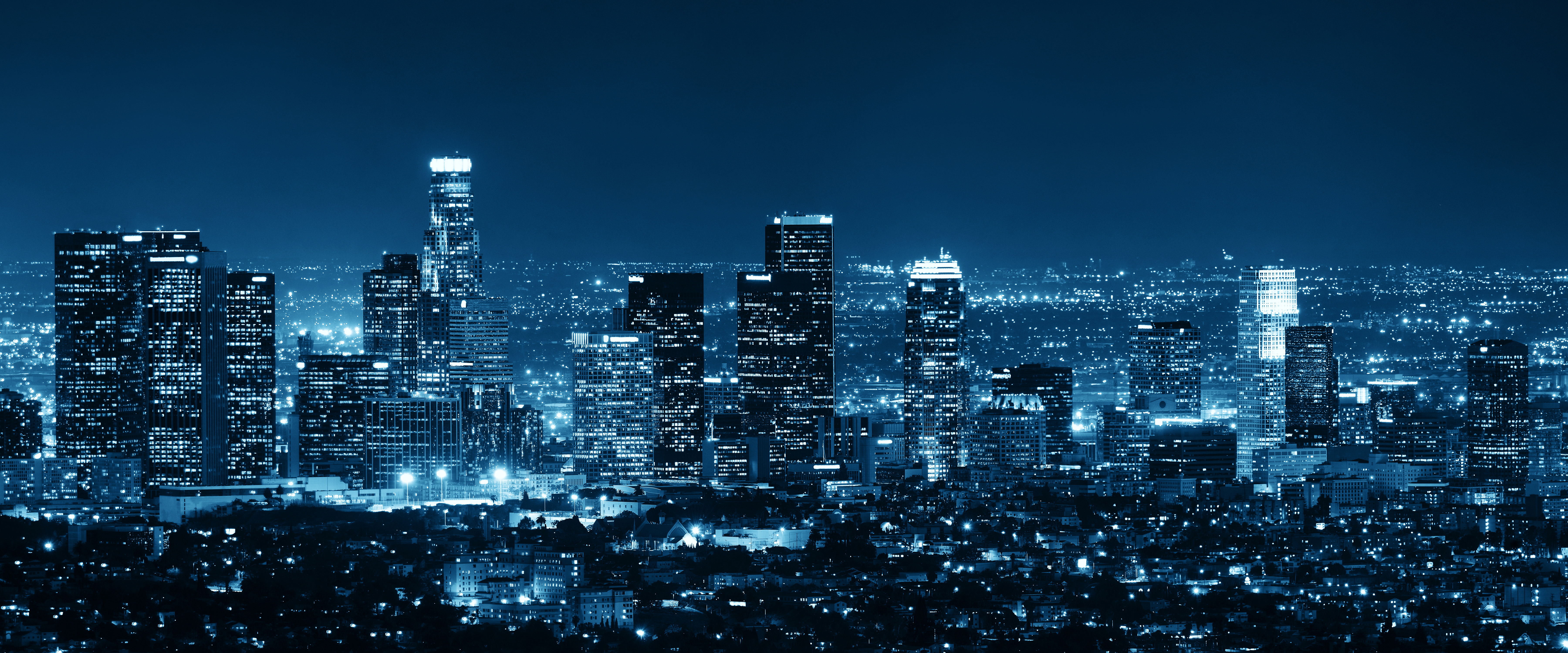 Mobile wallpaper: Cities, Night, City, Light, Los Angeles, Man Made,  1149428 download the picture for free.