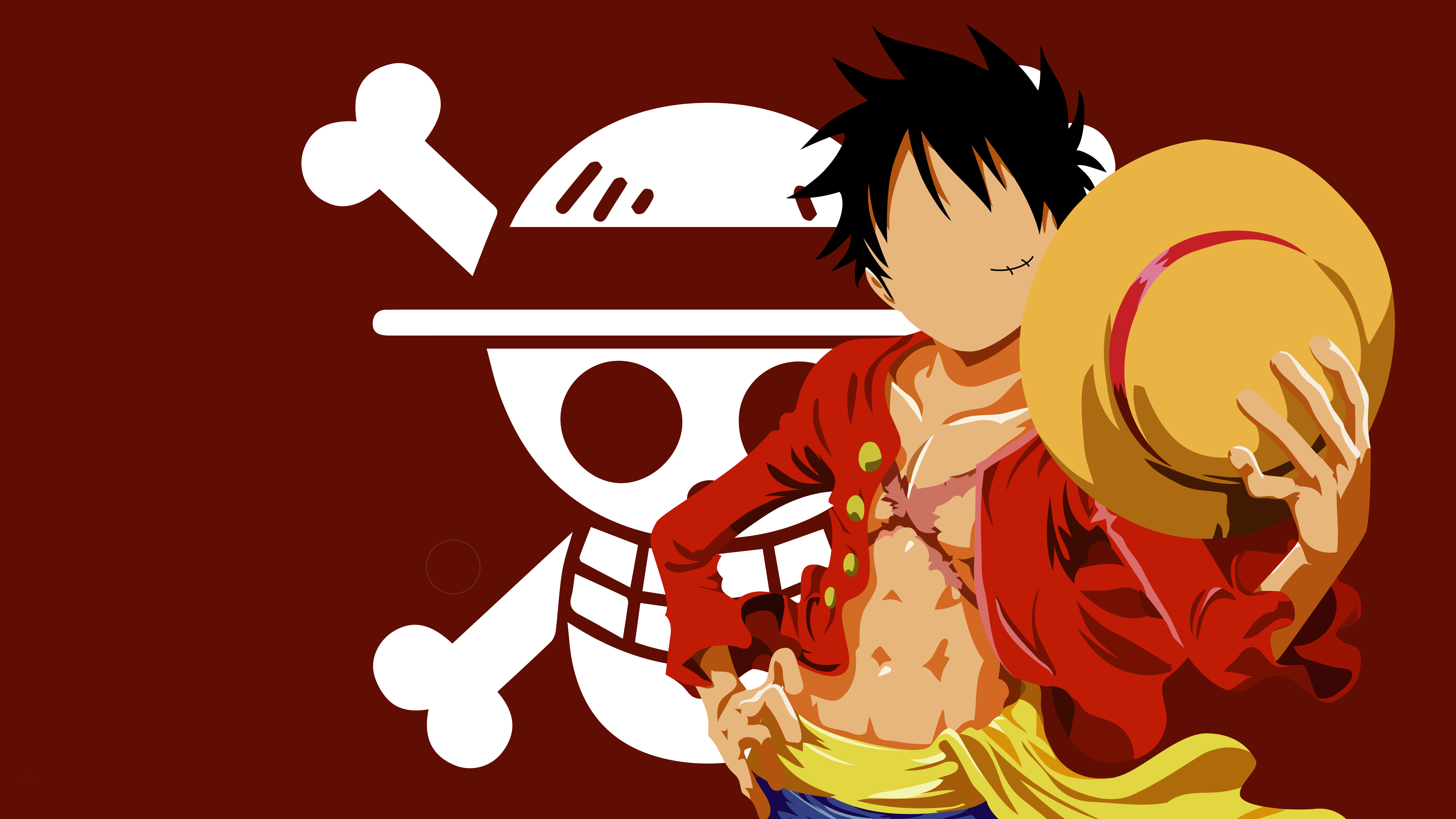 White and red wooden table Monkey D Luffy One Piece anime anime boys  HD wallpaper  Wallpaper Flare