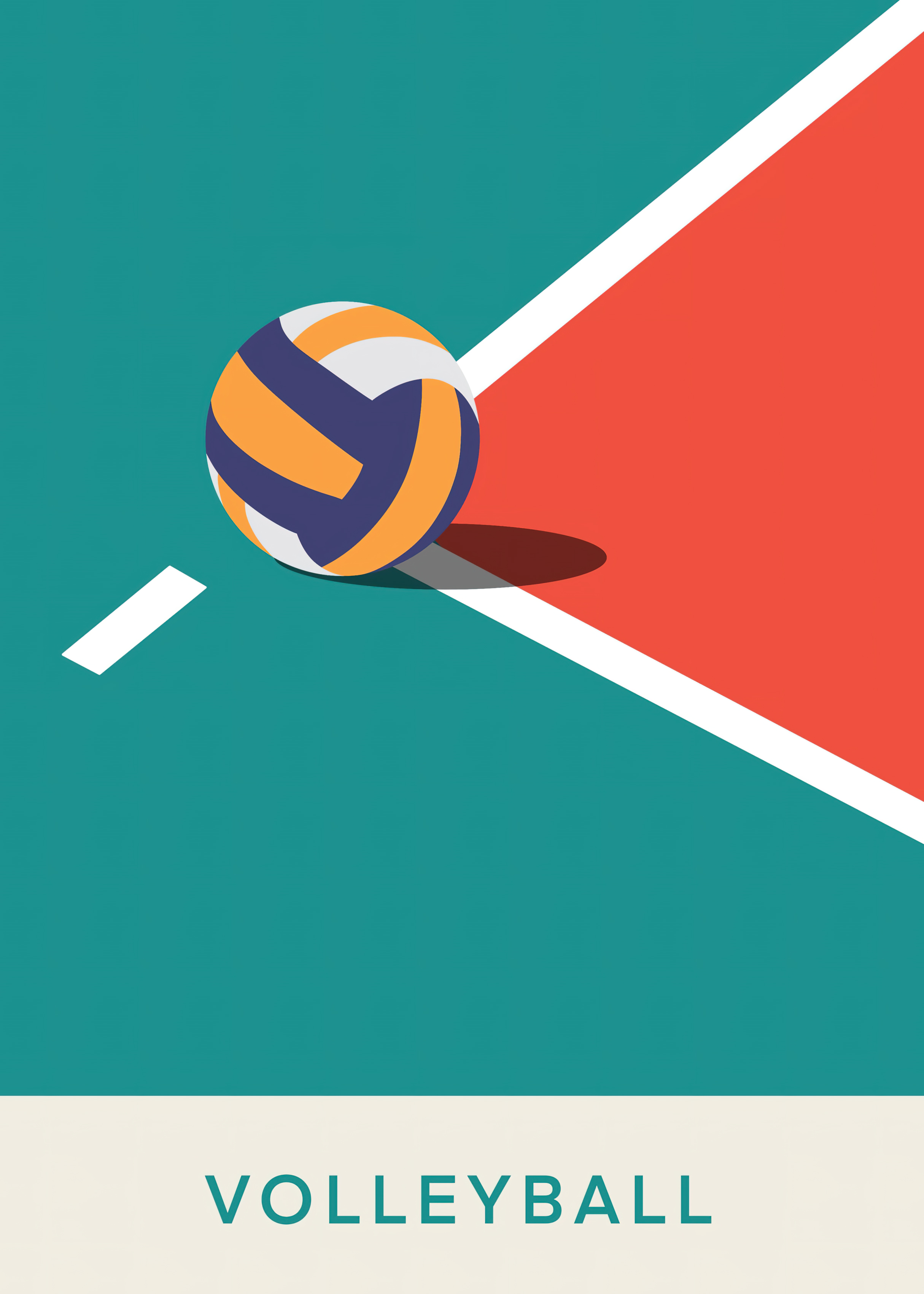 Download A Man Is Hitting A Volleyball Ball  Wallpaperscom