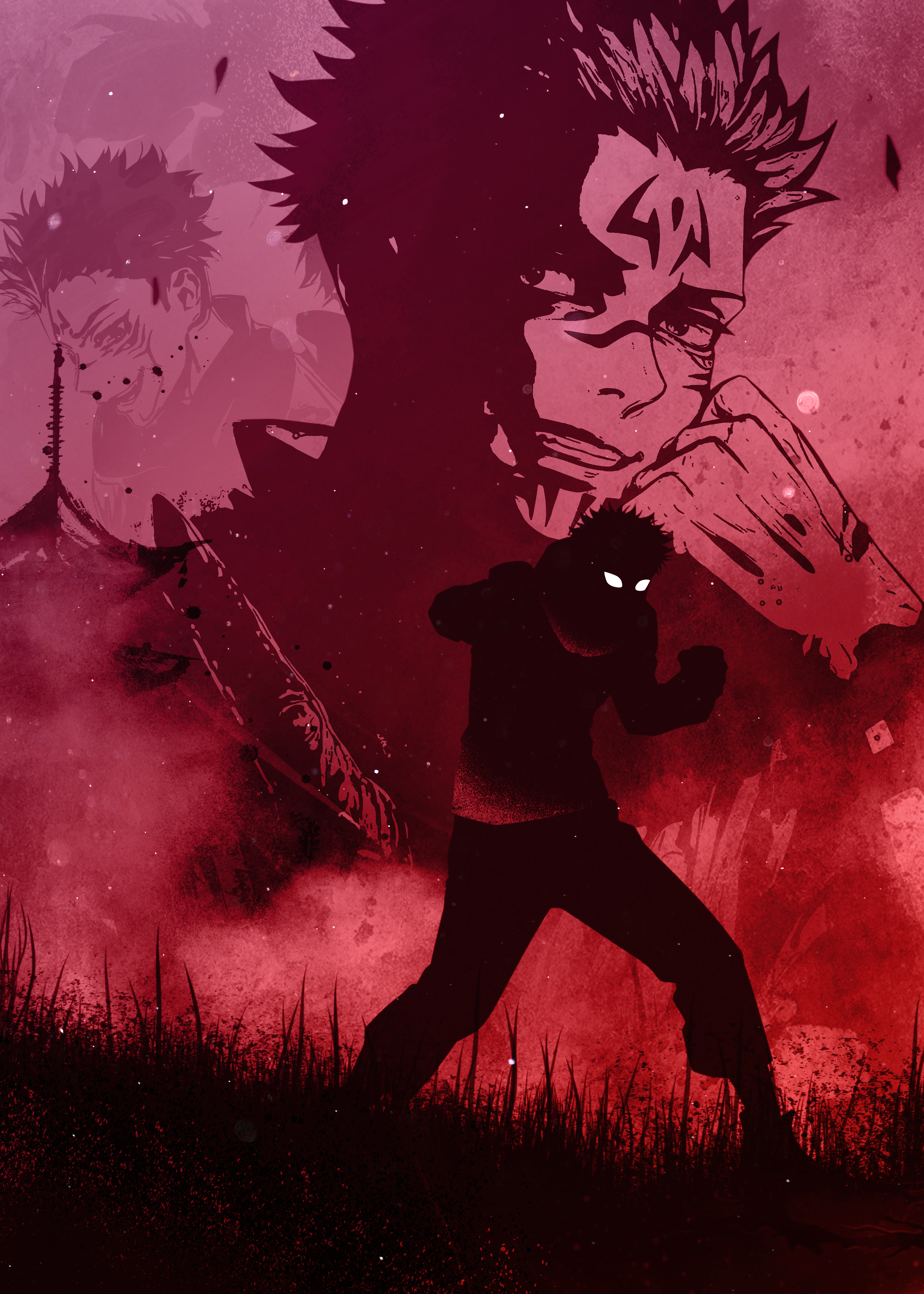 Jujutsu Kaisen Black & Red Wallpapers - Anime Wallpapers iPhone