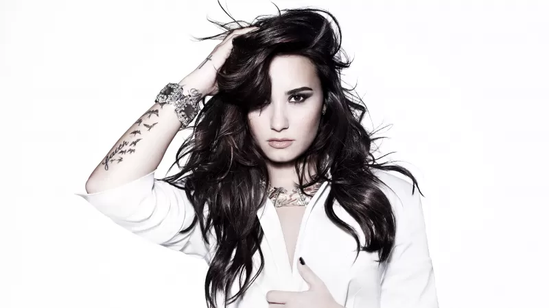 Demi Lovato 4K, White background