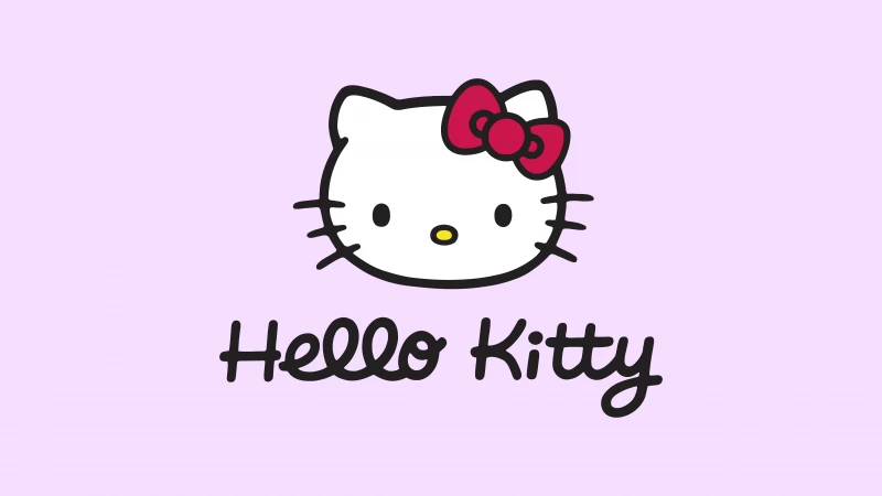Hello Kitty text, 10K, Pink background
