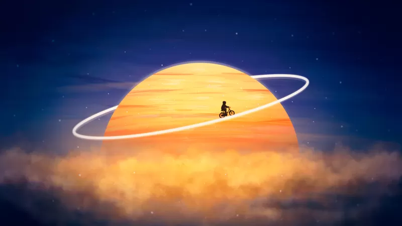 Travel Explorer Kid, 4K wallpaper, Planet, Surreal, Dream