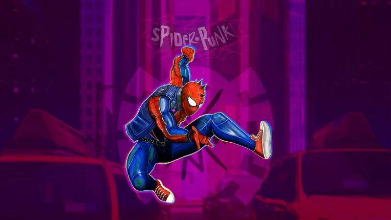 Spider-Punk, Spider-Man: Across the Spider-Verse, Marvel Comics, 2023 Movies, 5K