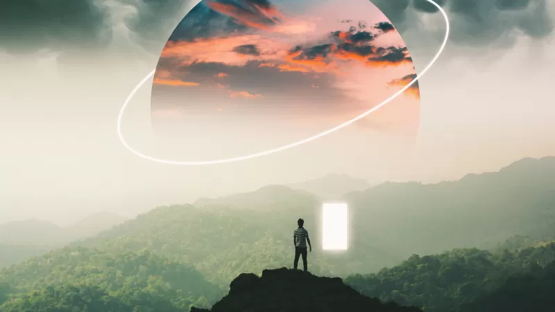 Alone Surreal Planet, Landscape, Dream wallpaper