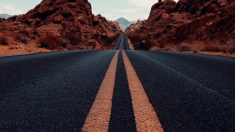 Valley of Fire State Park, Road, Tarmac, Highway, Nevada