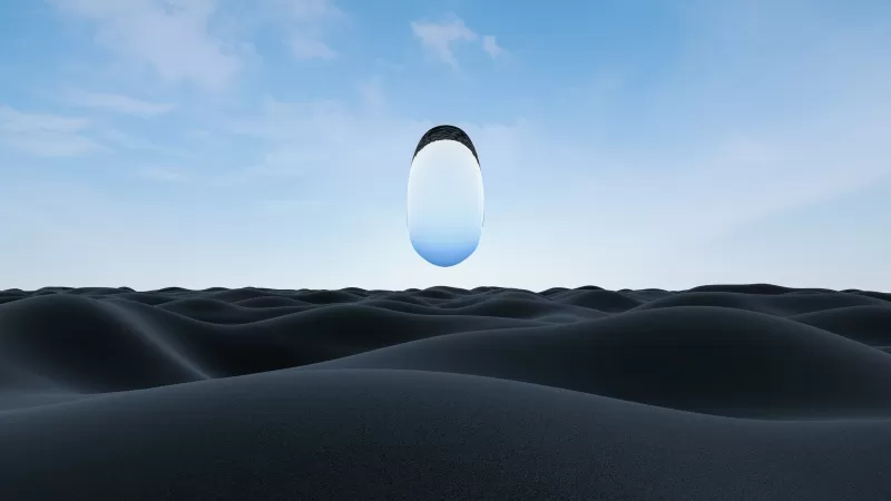 Surreal, Desert Glass, 5K wallpaper
