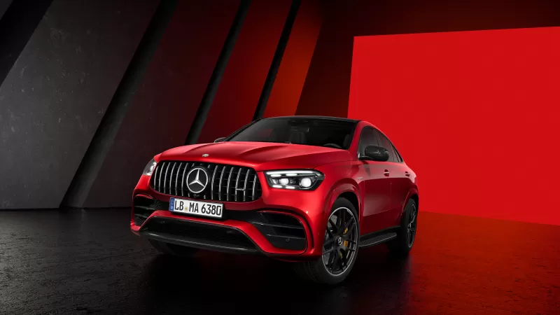 Mercedes-Benz AMG GLE 63 S, Red cars, Coupe, 5K