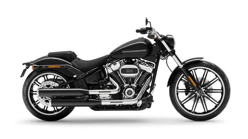 Harley-Davidson Breakout FXBR, Cruiser motorcycle, 5K, 8K, 2023, White background