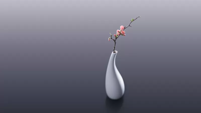 Flower vase, Flower bouquet, Monochrome, Stock