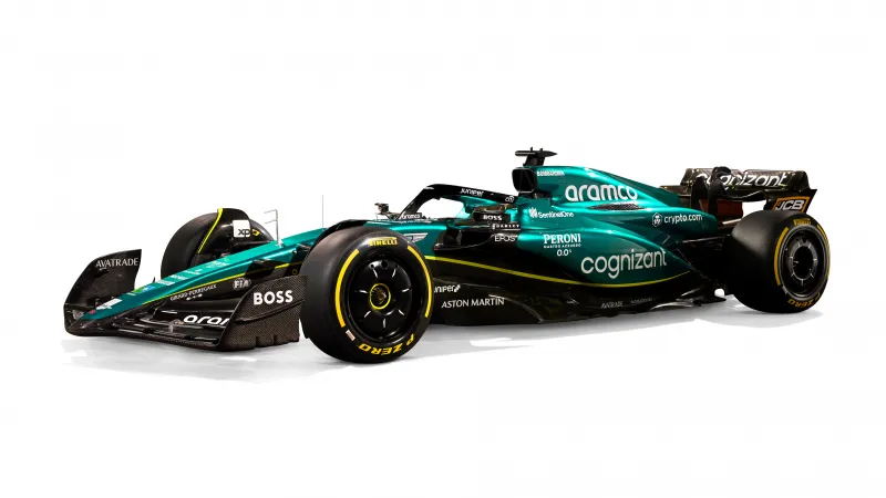 Aston Martin AMR23, 2023 Formula One World Championship, Formula One cars, F1 Cars, White background, 5K, 8K