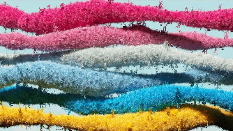 LGBTQ+ Pride Wallpaper, Colorful Background, Surreal
