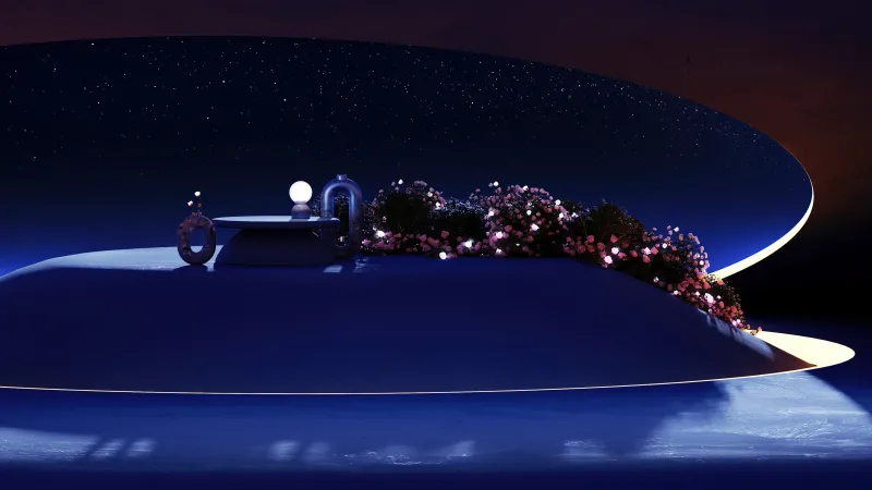 Windows 365, Aesthetic, Starry sky, Blue aesthetic