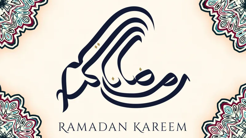 Islamic calligraphy, Ramadan Kareem 4K