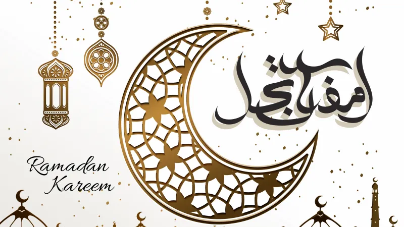 Ramadan Kareem 4K, Islamic calligraphy