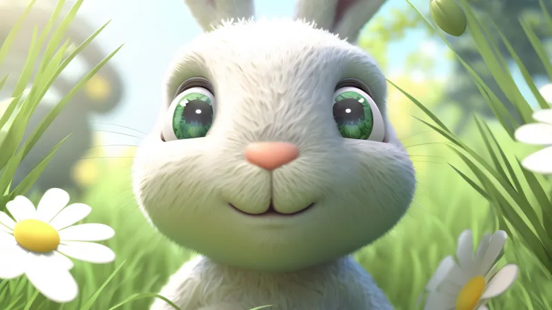 Cute easter bunny