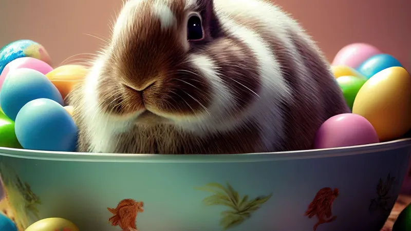 Easter eggs iPhone, Cute easter bunny