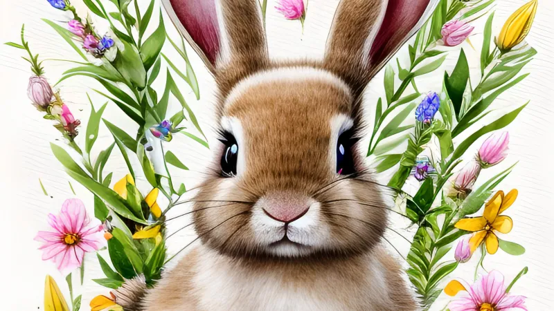 Cute easter bunny