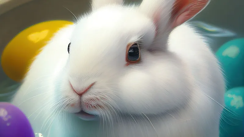 Cute easter bunny, Easter eggs iPhone
