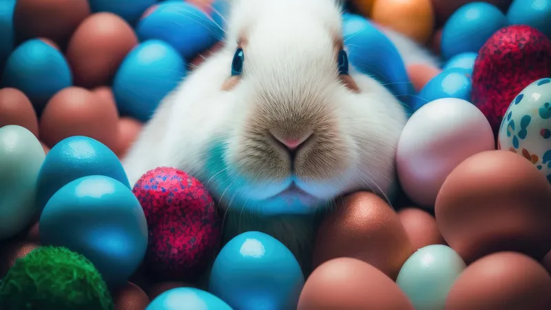 Cute easter bunny, Easter eggs iPhone