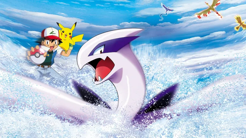 Ash Ketchum, Pikachu, Lugia, Pokémon
