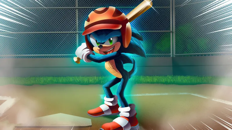Sonic 2K wallpaper, Baseball