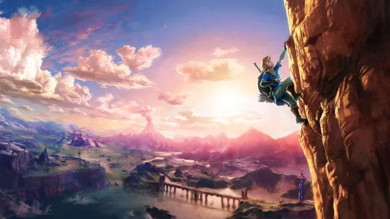 Link, The Legend of Zelda: Breath of the Wild, Nintendo Switch, Hyrule, 5K, 8K
