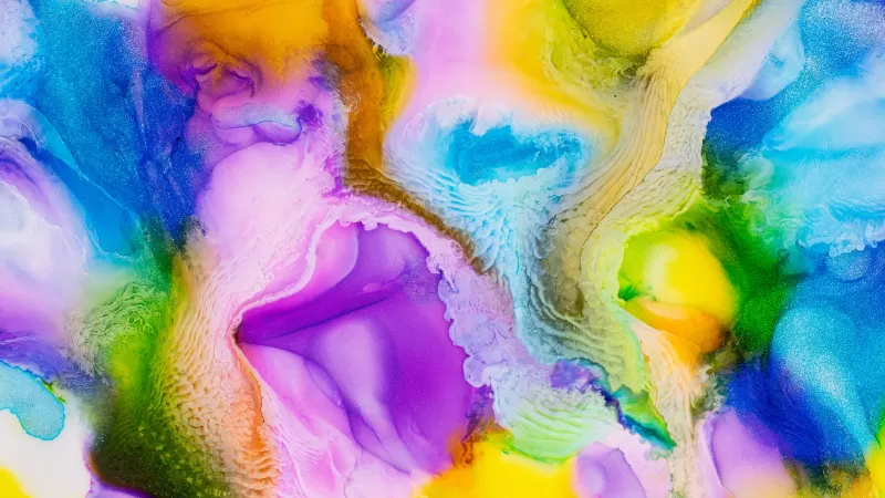 Liquid art wallpaper, Pearl ink, Vibrant colors