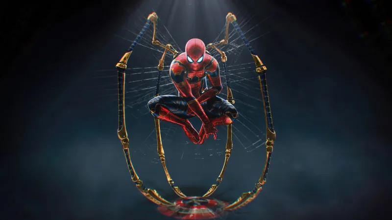 Iron Spider, Spider-Man, Marvel Superheroes, 5K, 8K