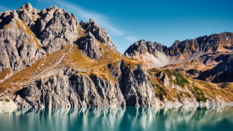 Lünersee wallpaper, Austria, Alpine lake