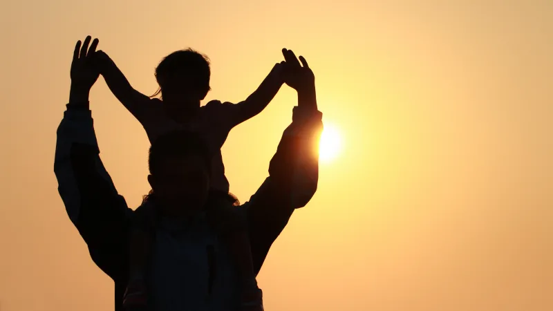 Father and Daughter, Father's Day 5K wallpaper