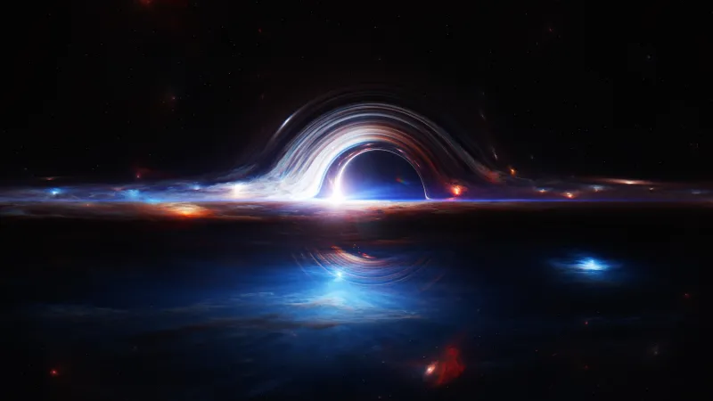 Gargantua black hole, Interstellar, Deep space
