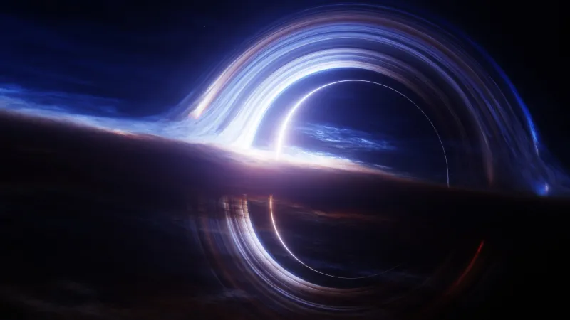 Gargantua black hole, Interstellar, Deep space