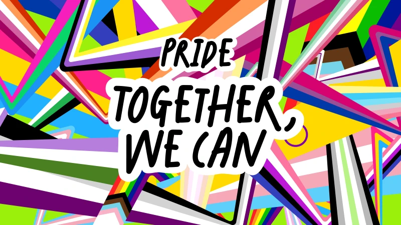 Lgbtq Pride Wallpaper 8K, Colorful Background, Together We Can