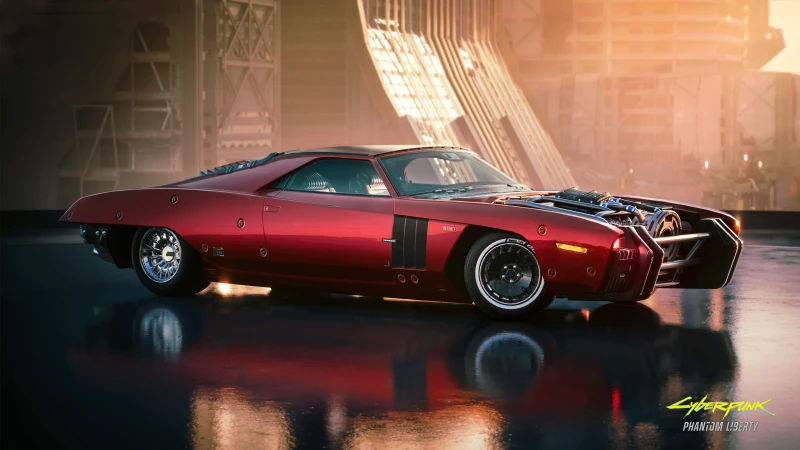 Cyberpunk 2077: Phantom Liberty, Muscle car 4K wallpaper