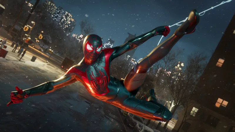 Spider-Man: Miles Morales 4K wallpaper, PlayStation 5, PC Games