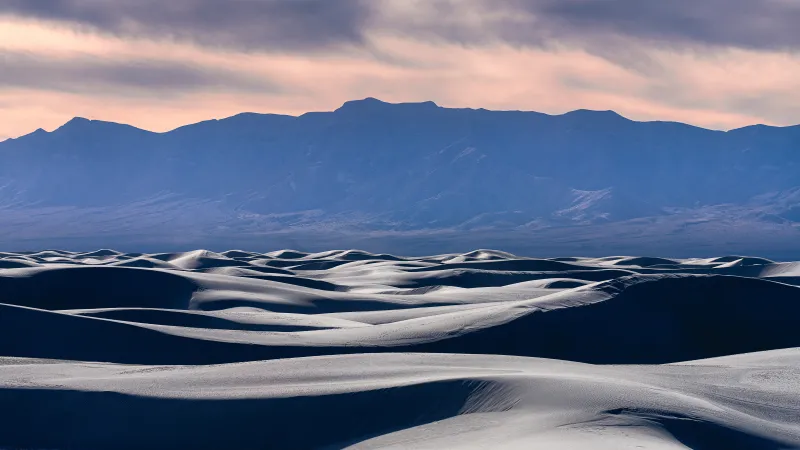 White Sands National Park, Gypsum dunes, New Mexico, 8K wallpaper