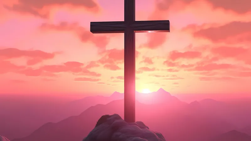 Jesus Cross 4K Phone wallpaper