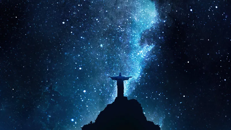 Christ the Redeemer iPhone wallpaper, Mount Corcovado, Brazil