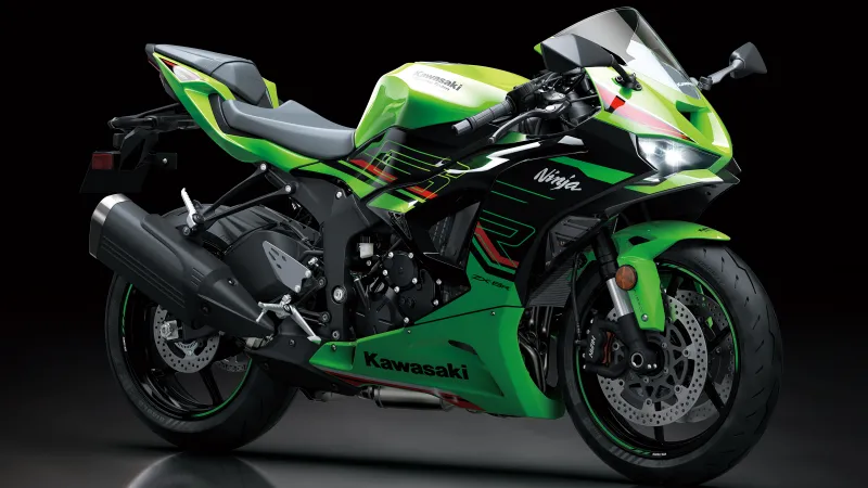 Kawasaki Ninja ZX-6R, 2024, Sports bikes, 5K, Dark background