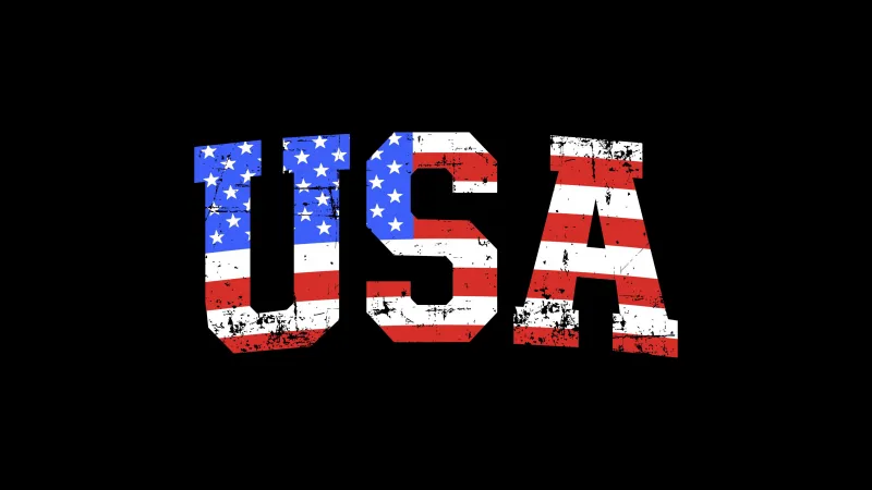 USA 4K wallpaper, Black background