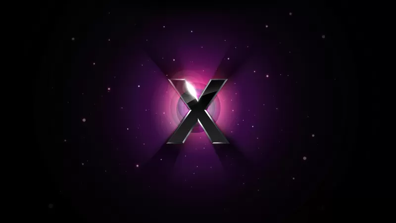 Mac OS X, Dark background, Apple, Stock