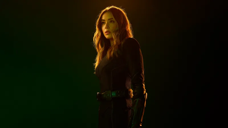 Chloe Bennet, Quake, Agents of SHIELD wallpaper, Daisy Johnson, Dark background, 5K wallpaper