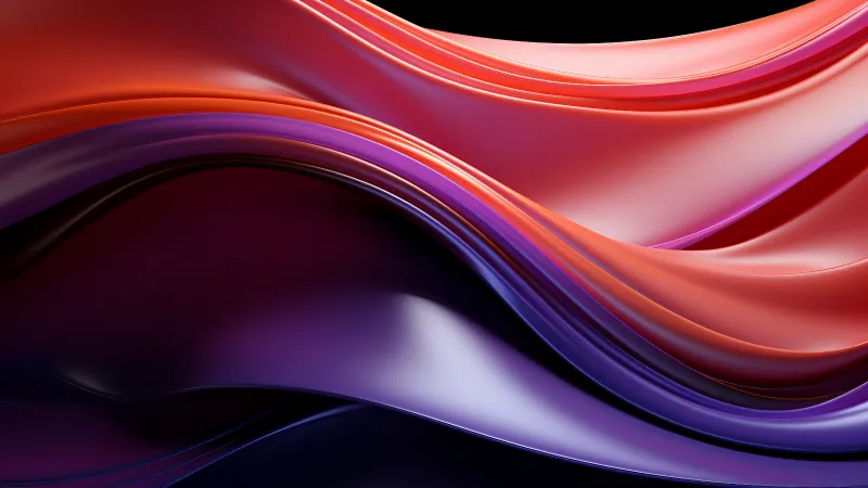 Coral glass waves, Abstract, Purple, 8K wallpaper