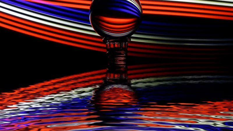 Crystal Ball, Multicolor, Reflection, 5K