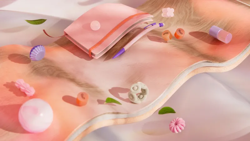 Surreal, 3D Art, Pastel background, Aesthetic