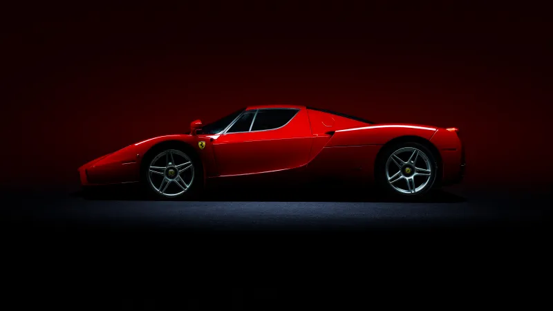 Ferrari Enzo, Sports car, Classic cars, 5K, Red cars