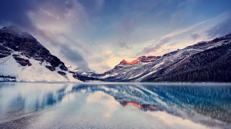 Bow Lake wallpaper, Banff National Park, Canadian Rockies