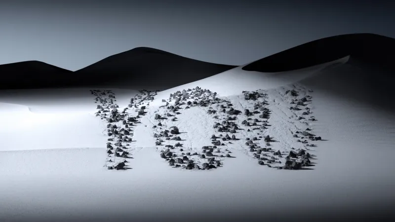 You, Typography, Desert, Silhouette, Stones